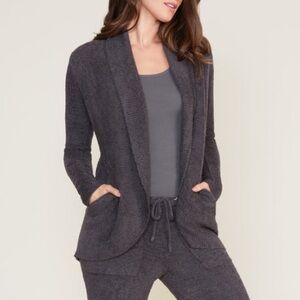 Barefoot Dreams CozyChic Lite Circle Cardi Cardigan Sweater - Carbon - Medium